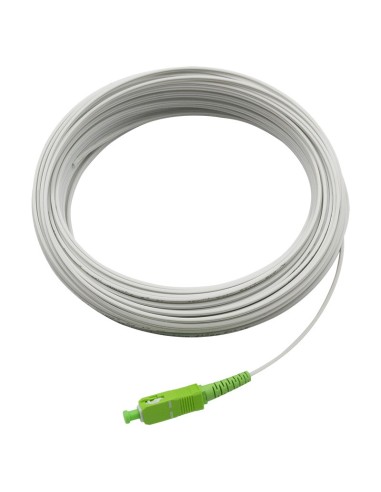 CATALOGO.V1 y TARIFA - Pigtail de acometida plano baja fricción preconectorizado interior FTTH 1FO cubierta LSZH blanco, SC APC 