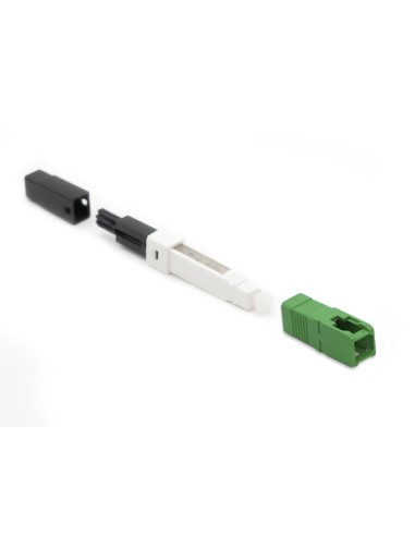 Conector mecánico Premium KeyQuick® 20 SC APC SM 9/125 universal para cable redondo y plano de  2,0mm y 3