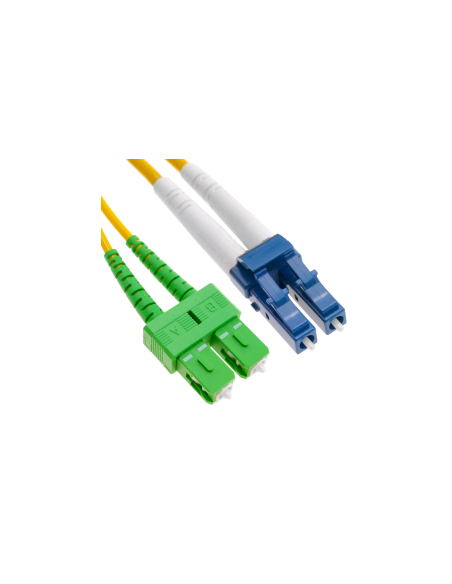 Latiguillo SC APC - LC UPC Duplex SM 2mm G657A2 LSZH 1m.