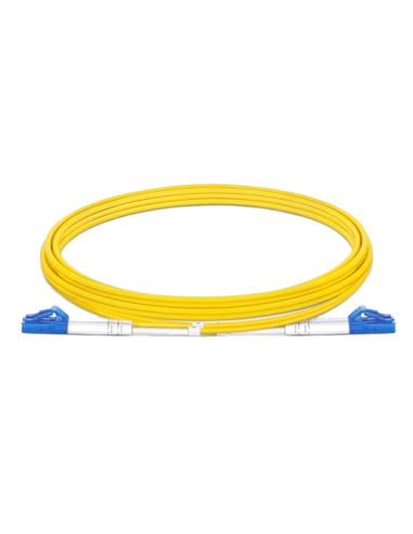 Latiguillo LC UPC Duplex SM 2mm G657A2 LSZH amarillo 0.5m.